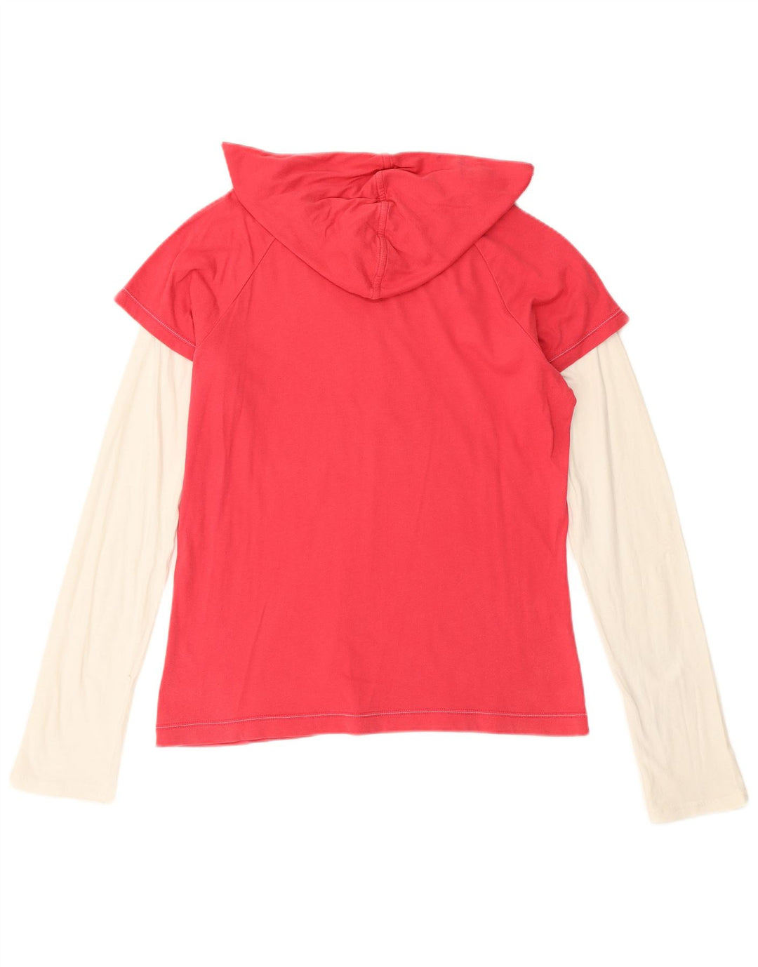 NIKE Top gráfico con capucha para mujer, manga larga, UK 40/40, talla grande, color rojo