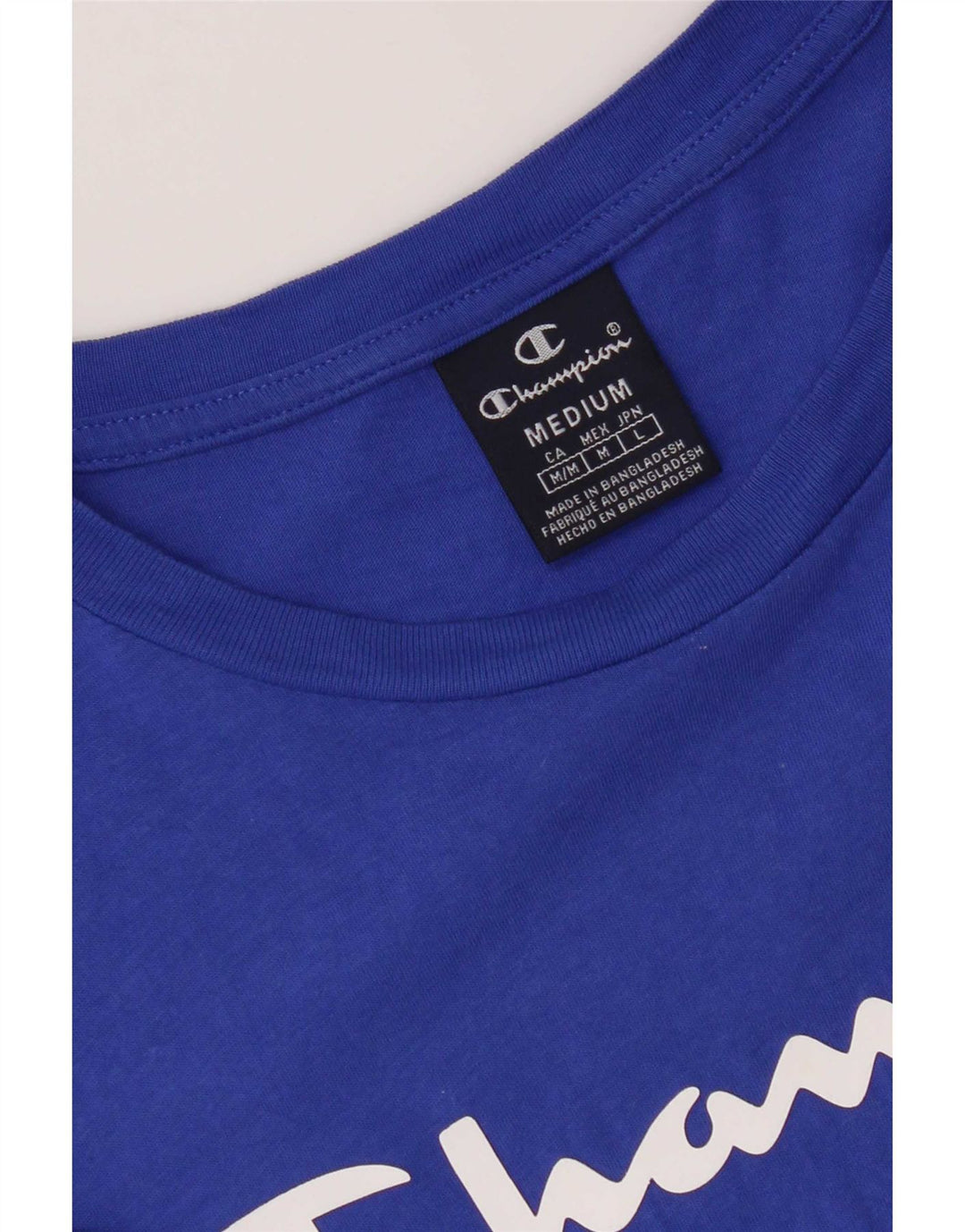 Champion Camiseta Gráfica para Hombre Top Azul Medio