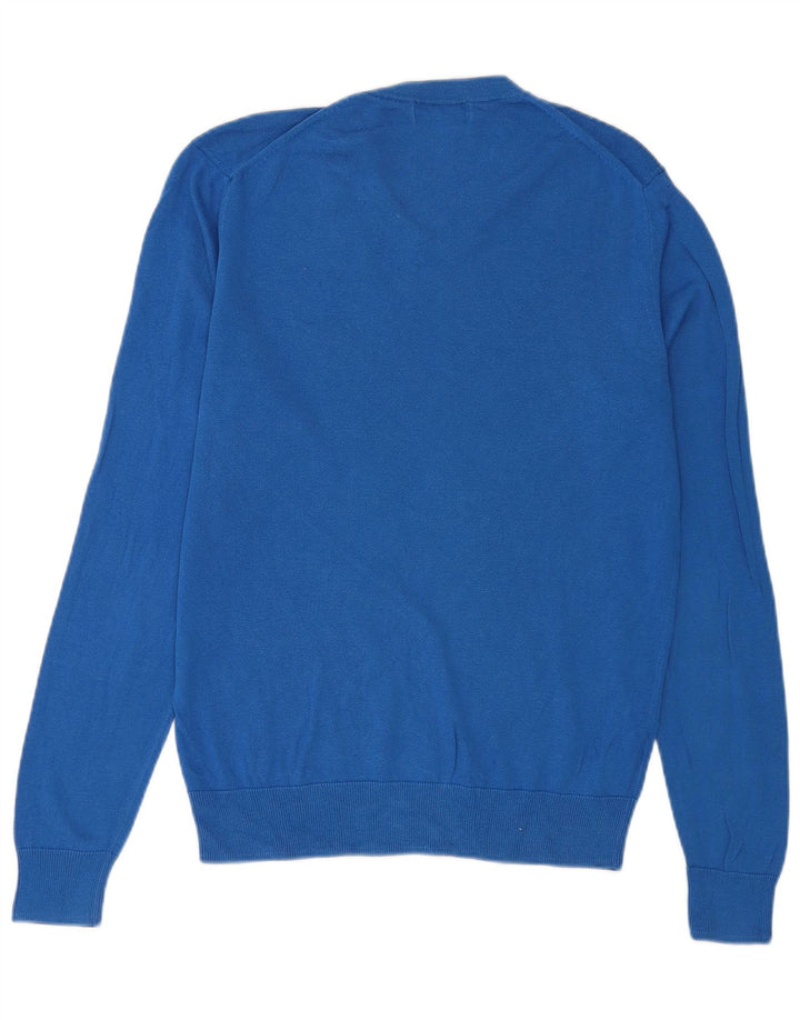 Fred Perry Jersey Con Cuello En V Para Hombre Small Blue Cotton