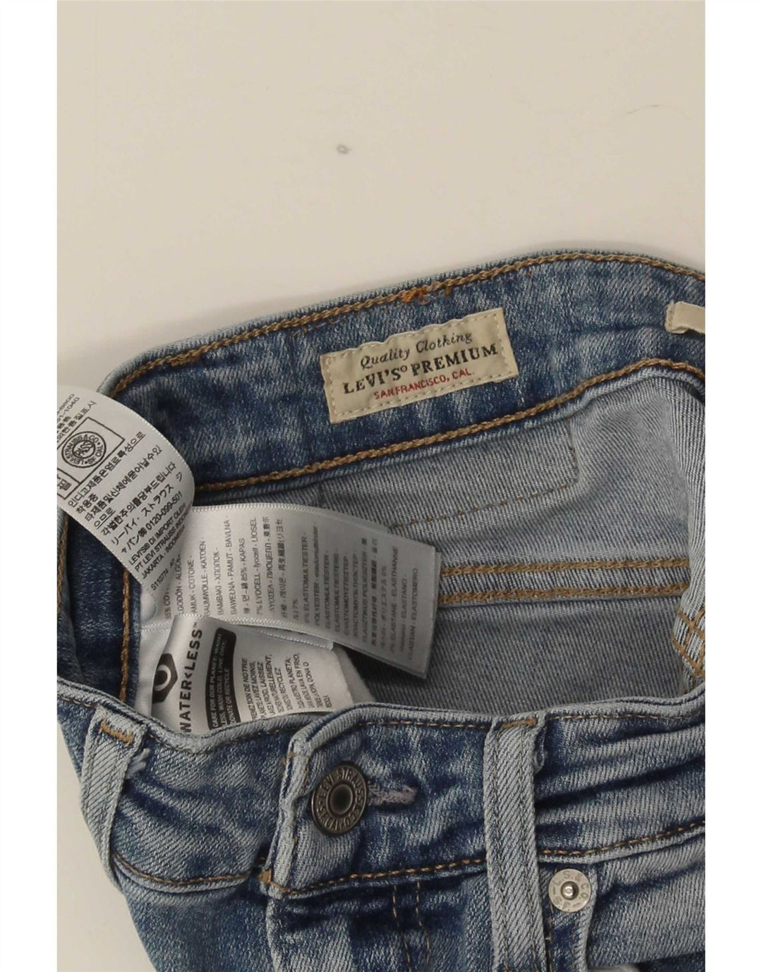 Levi's Mujer 726 Vaqueros Acampanados W26 L30 Algodón Azul