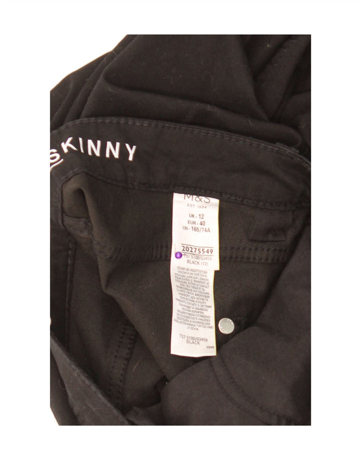 Marks & Spencer Pantalones Cortos para Mujer UK 12 Medium W30 L22 Negro