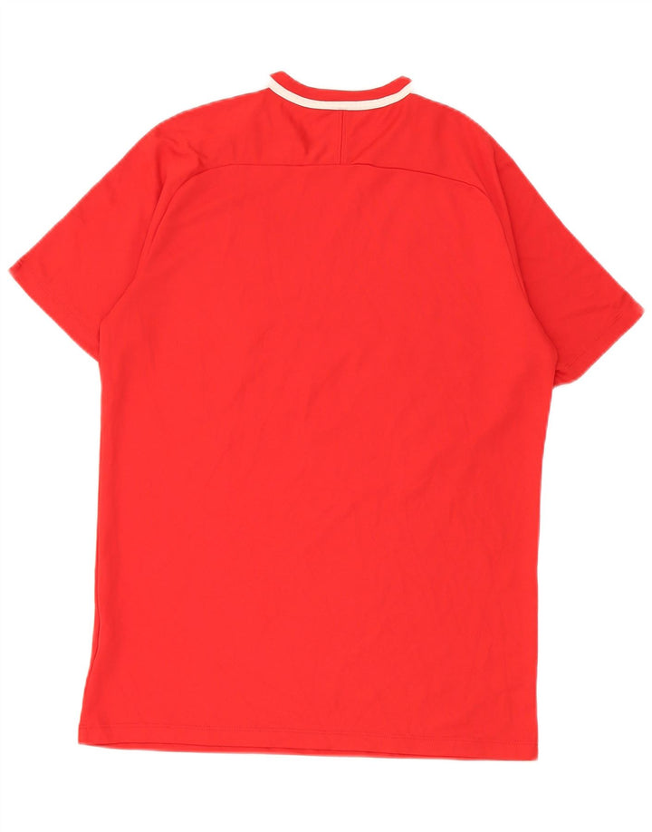 Camiseta Nike Dri Fit Graphic para hombre Top poliéster geométrico rojo mediano