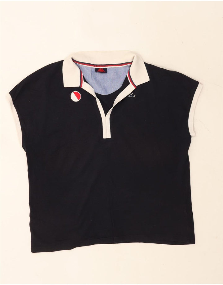 KAPPA Polo extragrande para mujer UK 46 Large Azul marino