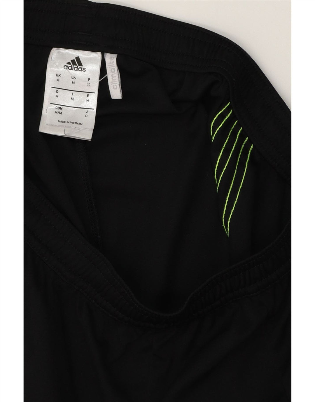 ADIDAS Hombres Climalite Sport Shorts Medio Negro Colorblock Poliéster