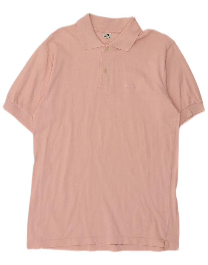 Polo Diadora Hombre Algodón Rosa Medio