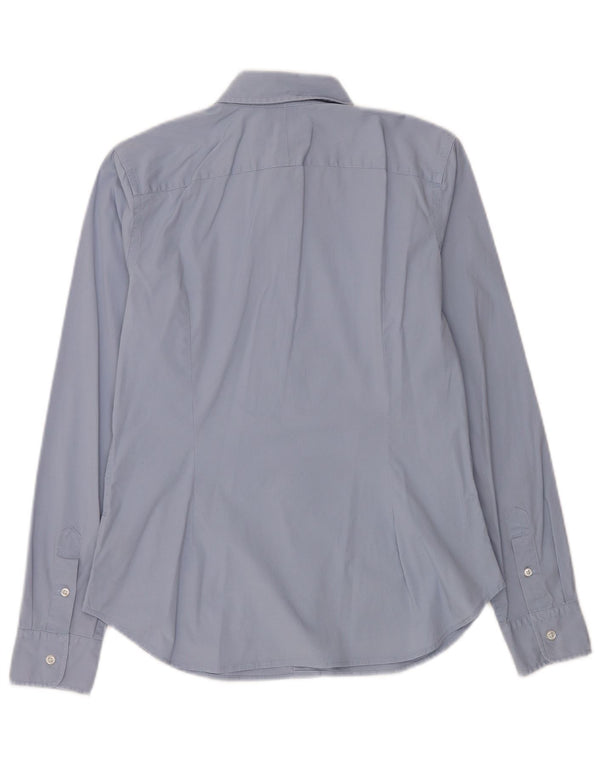 Polo Ralph Lauren Camisa Slim Fit para Mujer US 12 Grande Algodón Azul