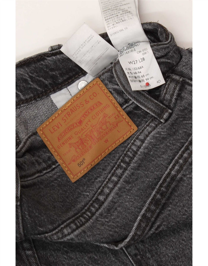 Levi's Vaqueros rectos 501 para hombre W27 L28 Algodón gris