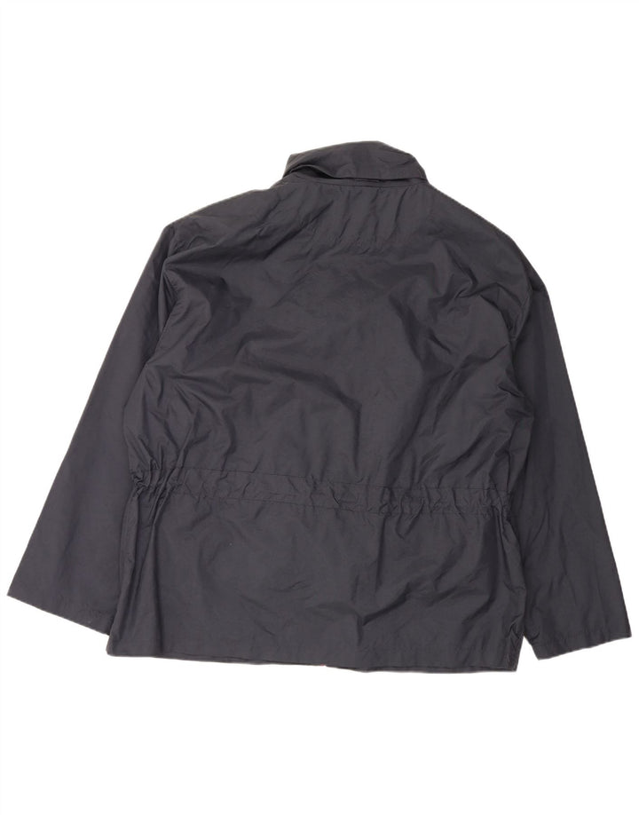 Chaqueta impermeable Spalding para hombre UK 42 XL Nylon azul marino
