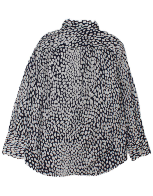 Marks & Spencer Camisa para Mujer UK 44 Grande Algodón con Manchas Blancas