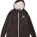 Adidas Chaqueta impermeable con capucha para mujer UK 40 XL Poliéster negro