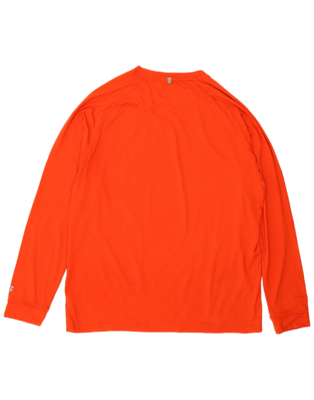 Russell Athletic Mens Dri-Power Top manga larga poliéster naranja grande