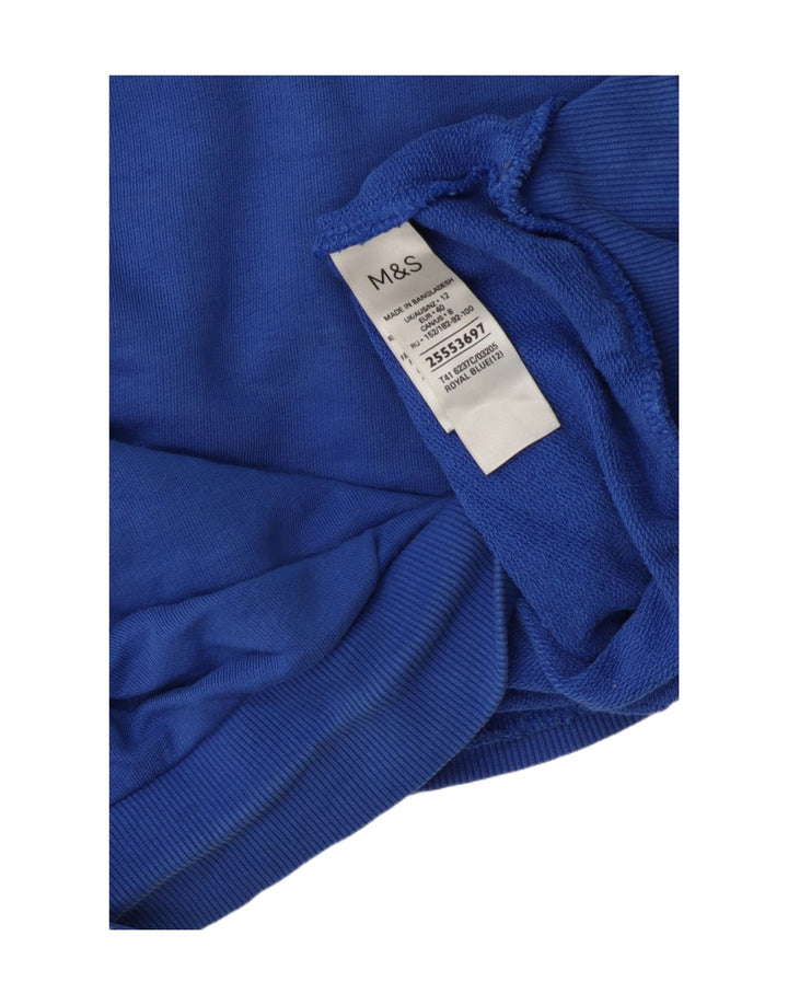 Marks & Spencer Sudadera para mujer Jumper UK 12 Algodón azul medio