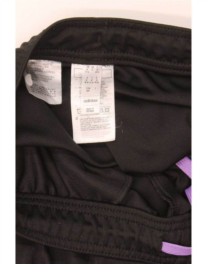 Adidas Pantalones de Chándal para Mujer UK 12/14 Mediano Negro Poliéster