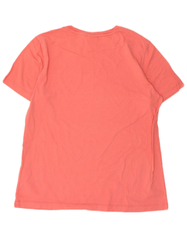 Champion Womens Graphic T-Shirt Top UK 18 XL Pink