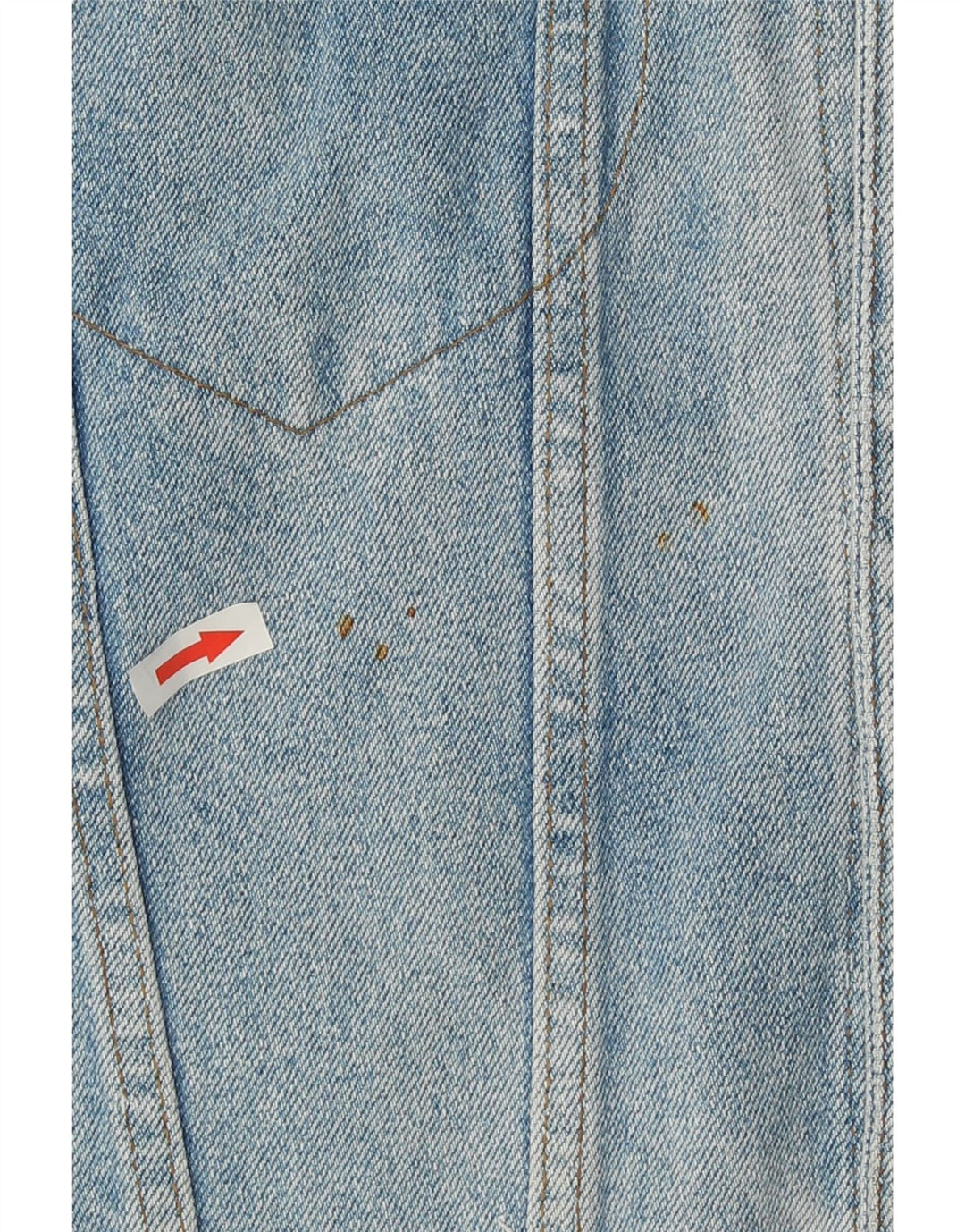 Vintage hombres chaqueta de mezclilla Reino Unido 40 azul grande