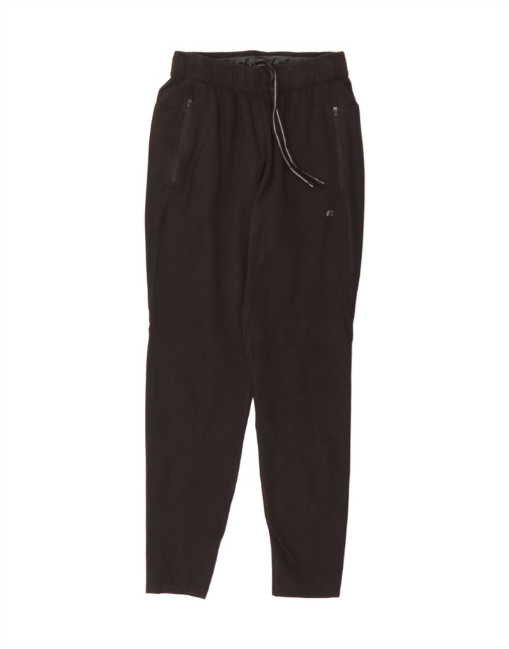 RUSSELL ATHLETIC Womens Tracksuit Trousers UK 10 Small  Black Polyester Vintage Russell Athletic and Second-Hand Russell Athletic from Messina Hembry 