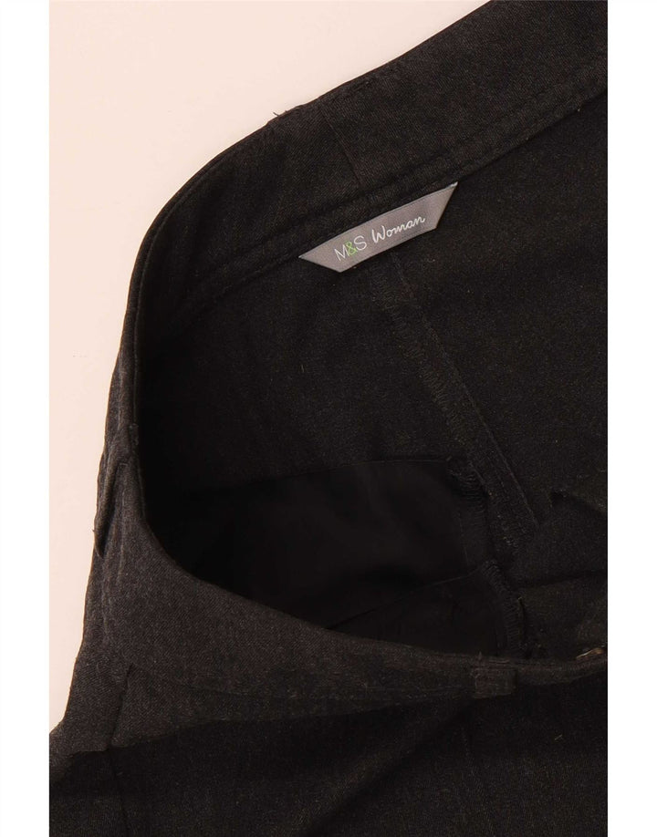 Marks & Spencer Pantalones Casuales Rectos para Mujer W32 L29 Gris