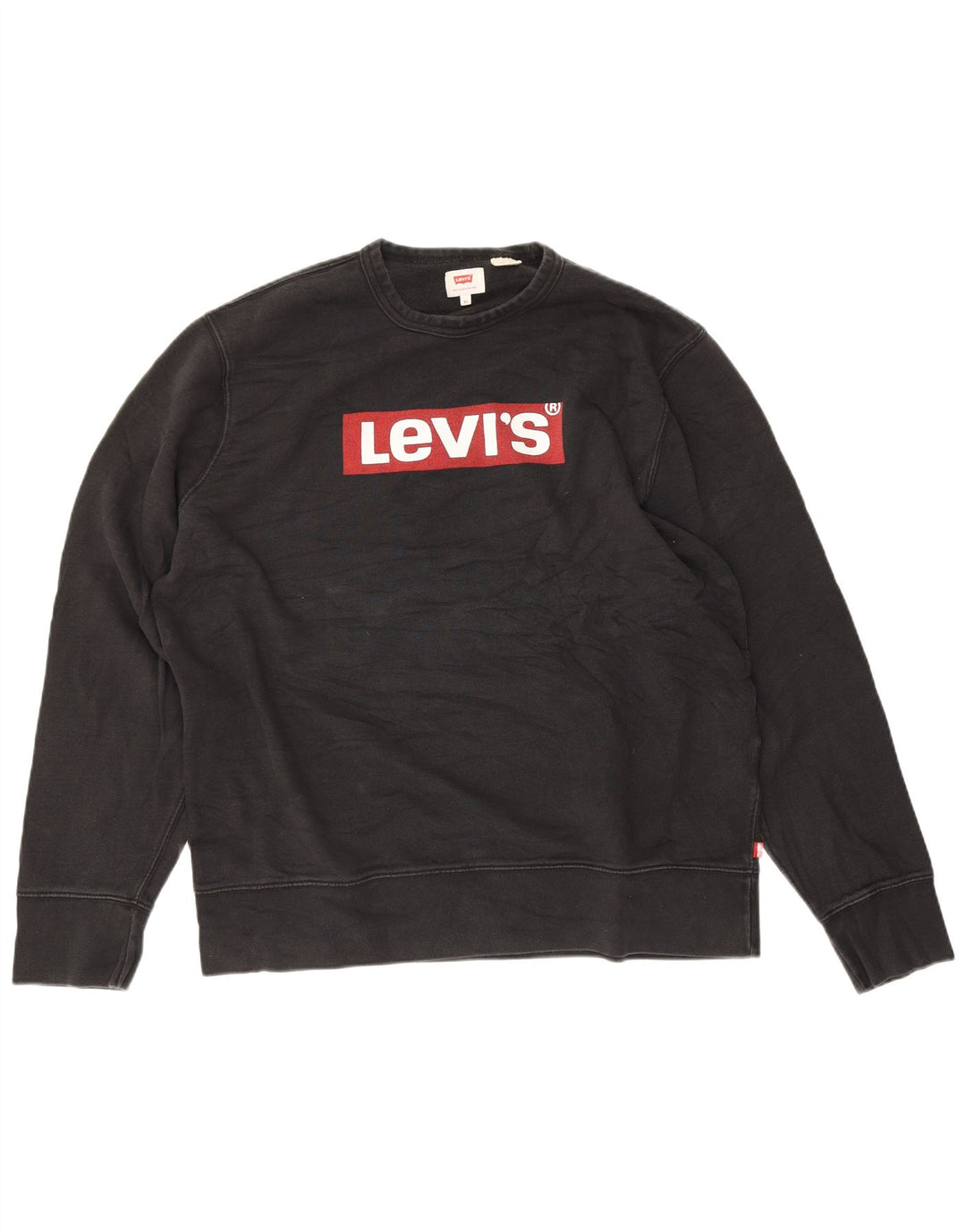 LEVI'S Sudadera gráfica para hombre Jumper XL Algodón negro