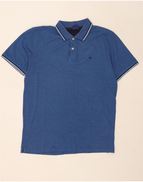 Champion Polo Hombre XL Algodón A Rayas Azul