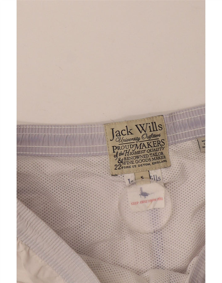 Jack Wills Bañador con estampado gráfico para hombre, talla pequeña, de algodón azul