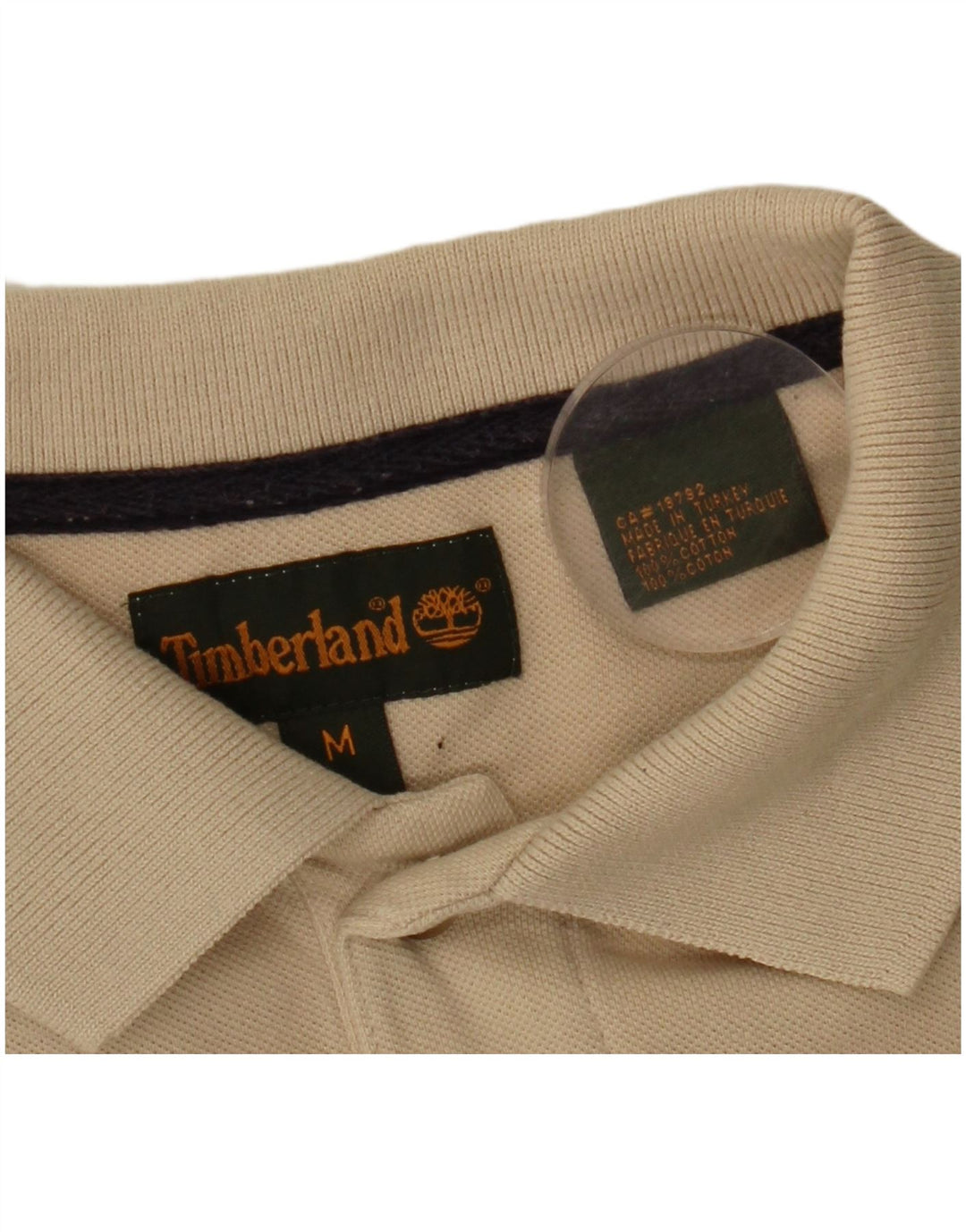 TIMBERLAND Polo Hombre Algodón Rayas Beige Medio