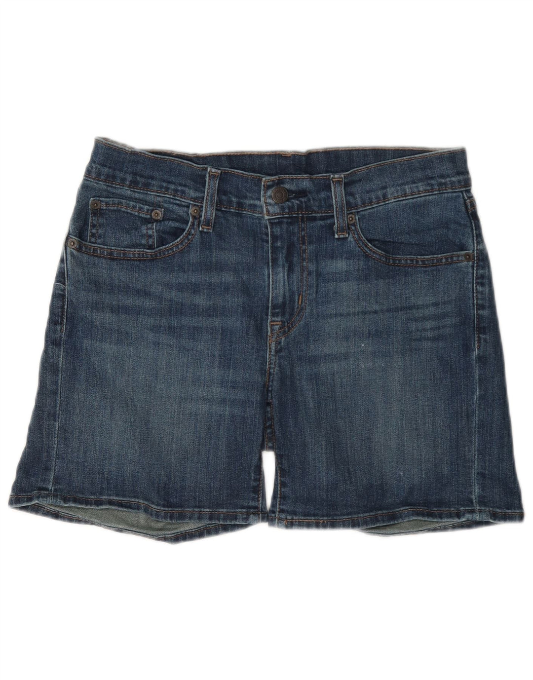 Shorts Levi's Mujer W28 Algodón Azul Medio