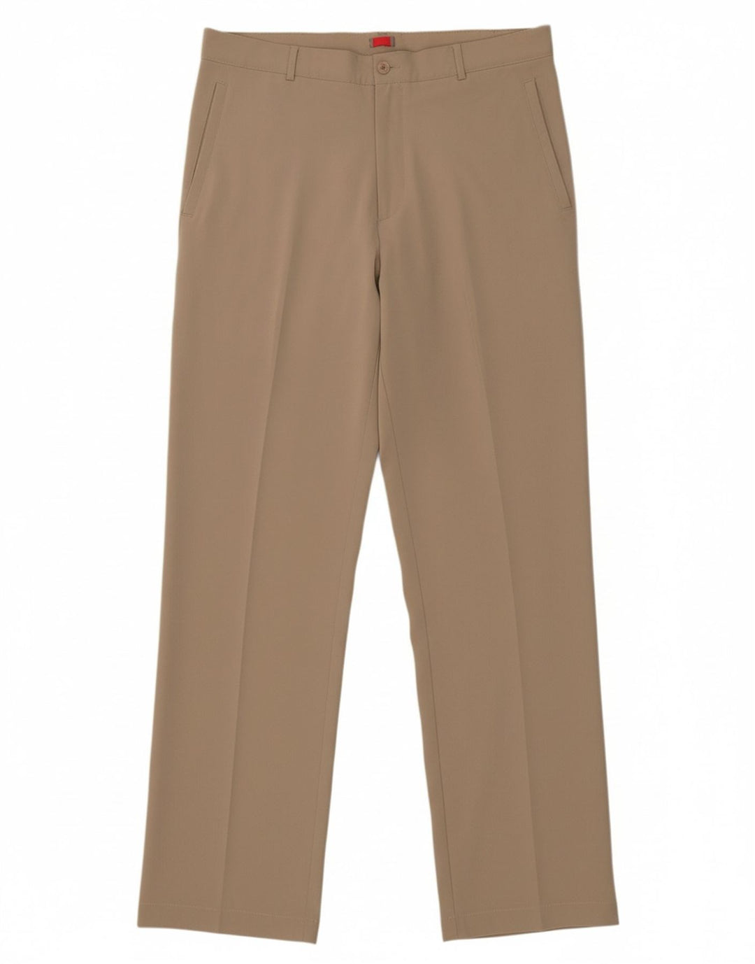 NIKE Mens Straight Chino Trousers W36 L32 Beige Polyester