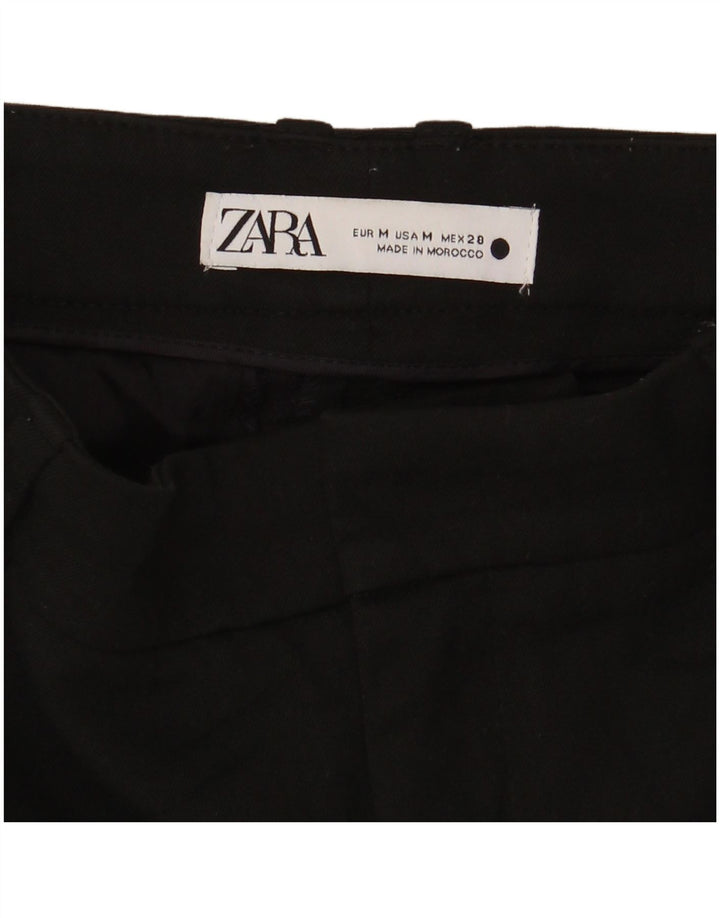 Zara Mujer Pantalón De Traje Slim Medium W28 L30 Negro