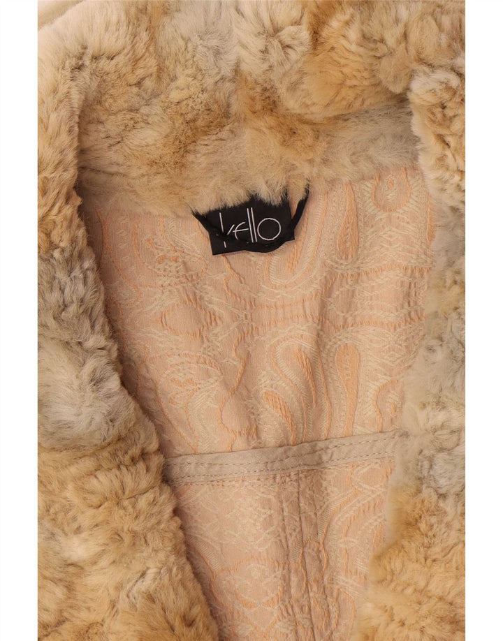 Kello Chaqueta tipo blazer con cremallera completa para mujer UK 44 Medium Beige Paisley