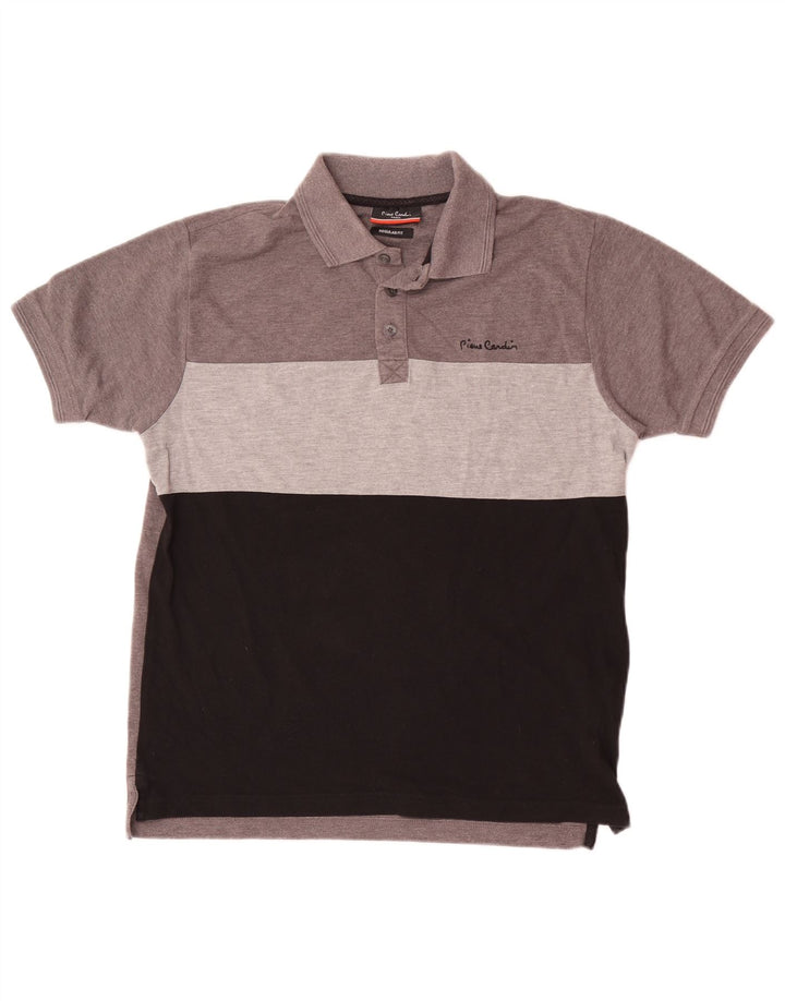 Pierre Cardin Polo De Corte Regular Para Hombre Poliéster Color Block Gris Pequeño