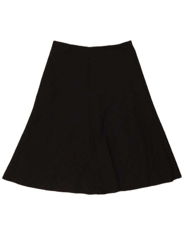 Marks & Spencer Falda Acampanada de Cintura Alta para Mujer UK 44 Grande W29 Cuadros Negros