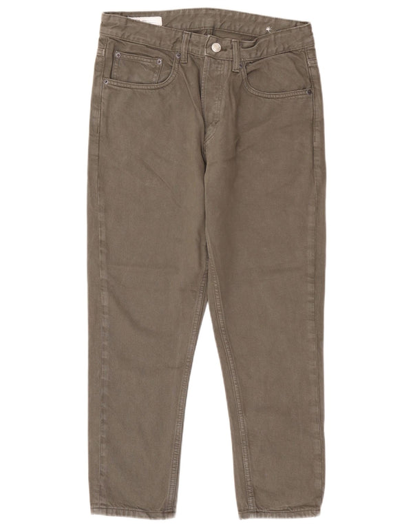 Zara Jeans recortados para hombre EU 40 Medium W31 L26 Gris