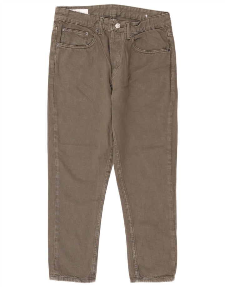 Zara Jeans recortados para hombre EU 40 Medium W31 L26 Gris