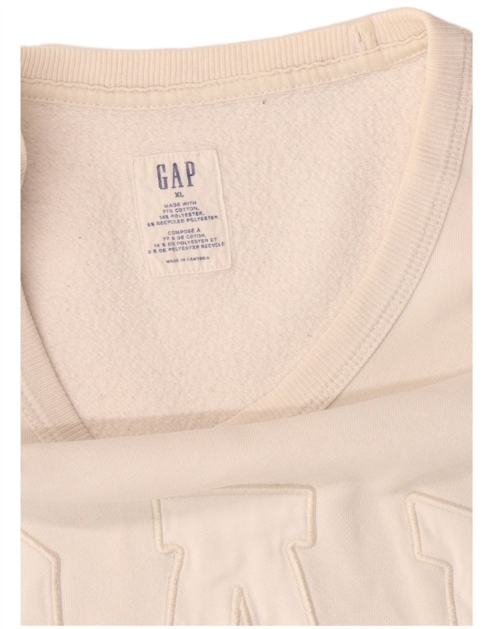 GAP Sudadera Gráfica para Hombre Jumper XL Algodón Blanco