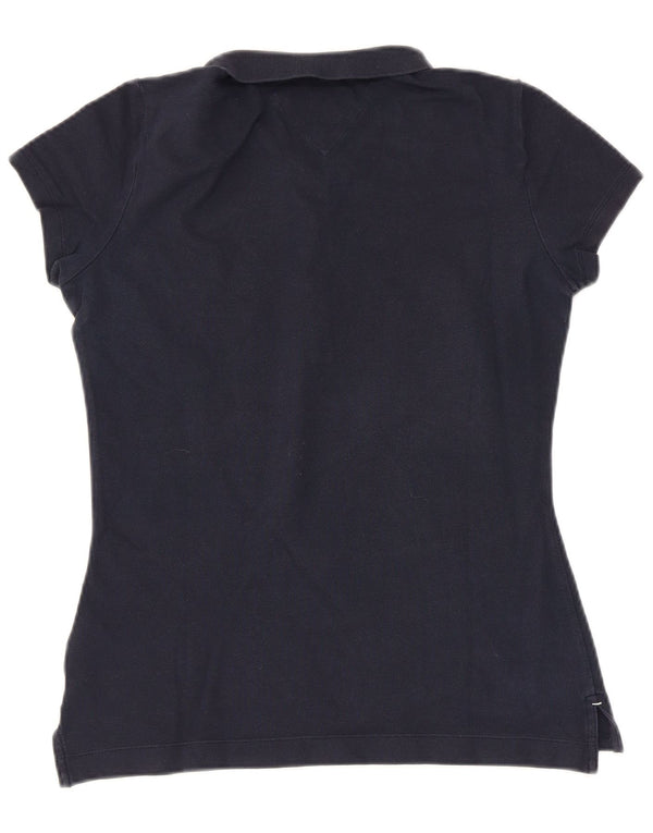 Tommy Hilfiger Polo Slim Fit para Mujer UK 12 Medium Azul Marino Algodón