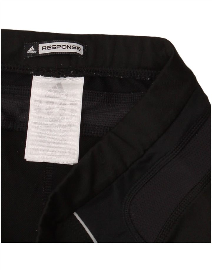Adidas Leggings Capri para Mujer Reino Unido 10 Pequeño Poliéster Negro