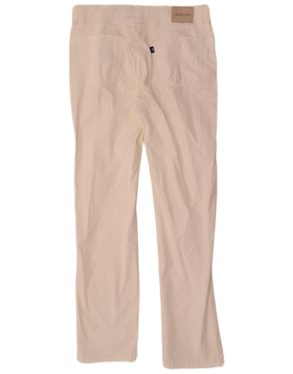 Jeckerson Pantalones Casuales Rectos Para Hombre W36 L36 Algodón Blanco