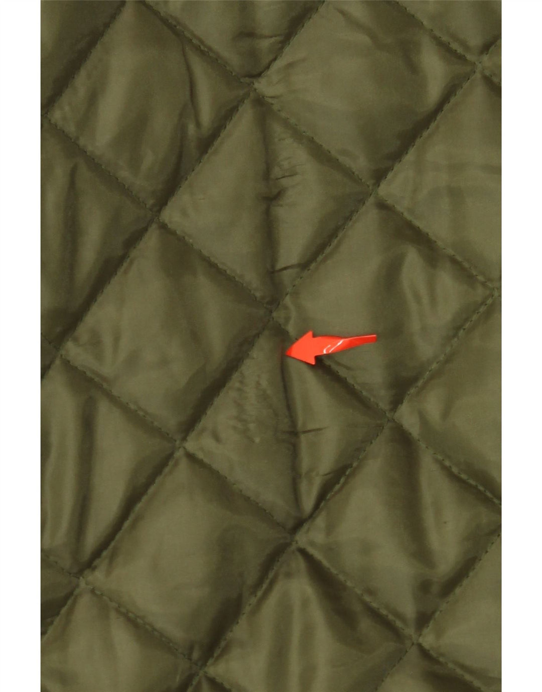 VINTAGE Chaqueta acolchada para hombre Reino Unido 42 XL Poliéster caqui