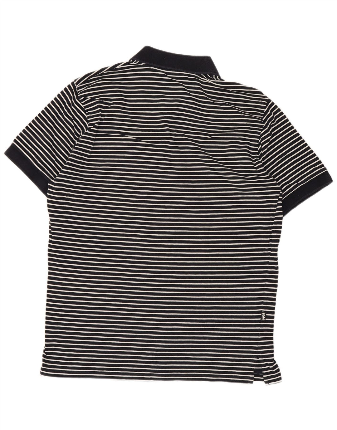 Franklin & Marshall Polo para hombre de rayas azul marino mediano
