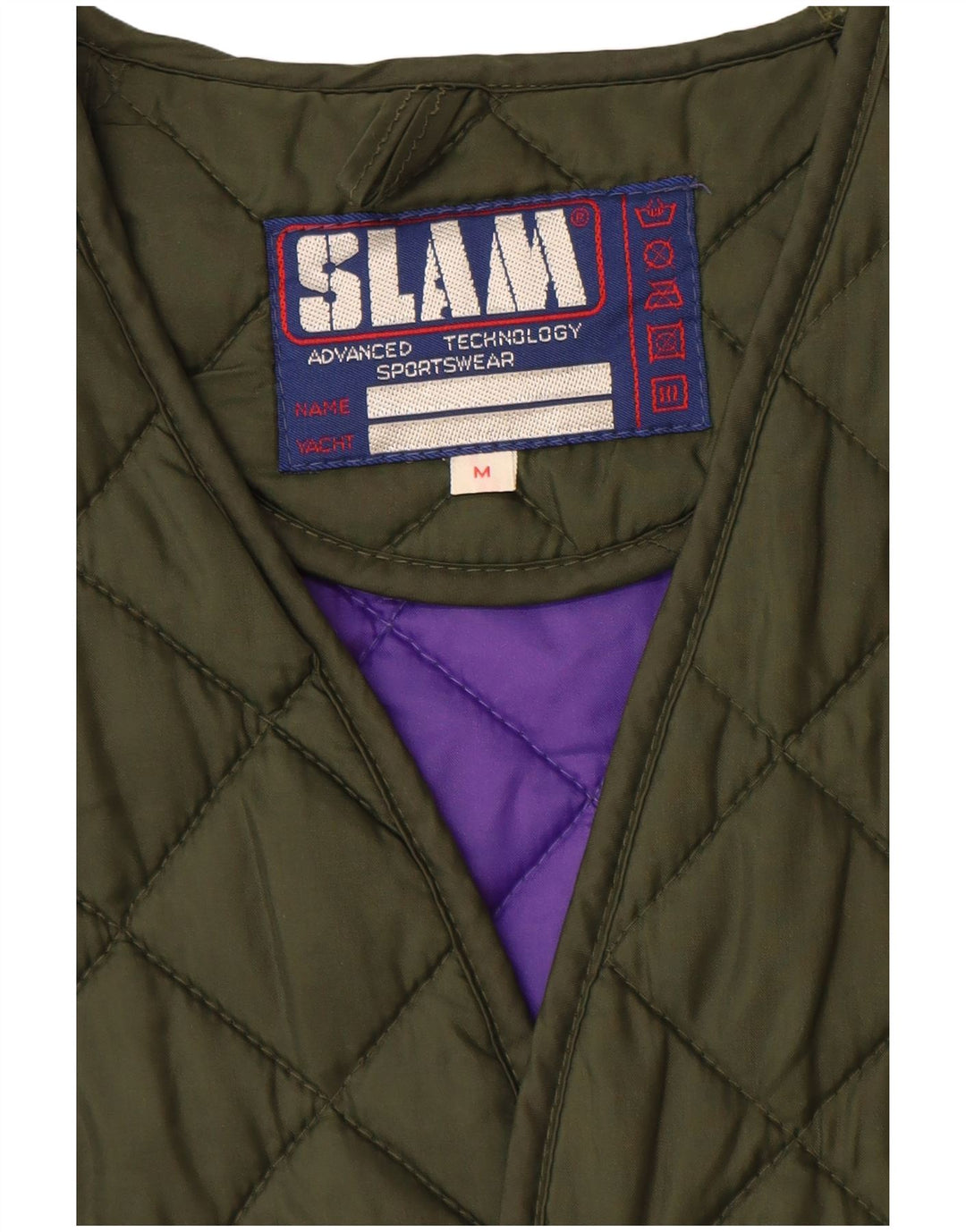 SLAM Chaleco acolchado para hombre UK 38 Medium Caqui Nylon