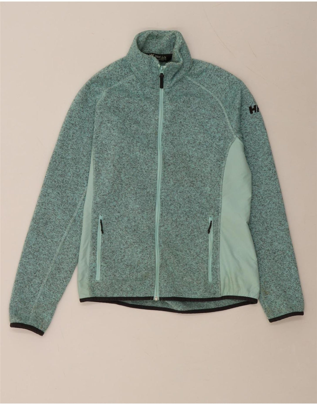 HELLY HANSEN Chaqueta superior de chándal para mujer Reino Unido 44 Grande Verde Colorblock