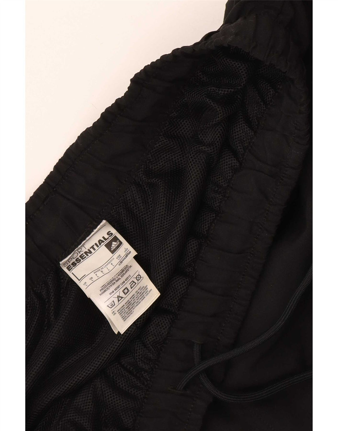 Adidas Mens Climalite Sport Shorts Grande Negro Poliéster