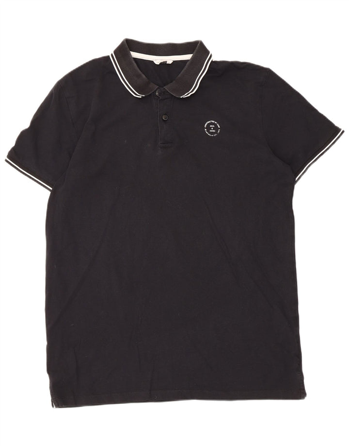 Jack & Jones Polo Hombre XL Negro Rayas