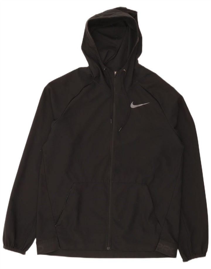 Nike Dri Fit Graphic - Chaqueta de chándal con capucha para hombre, talla mediana, color negro