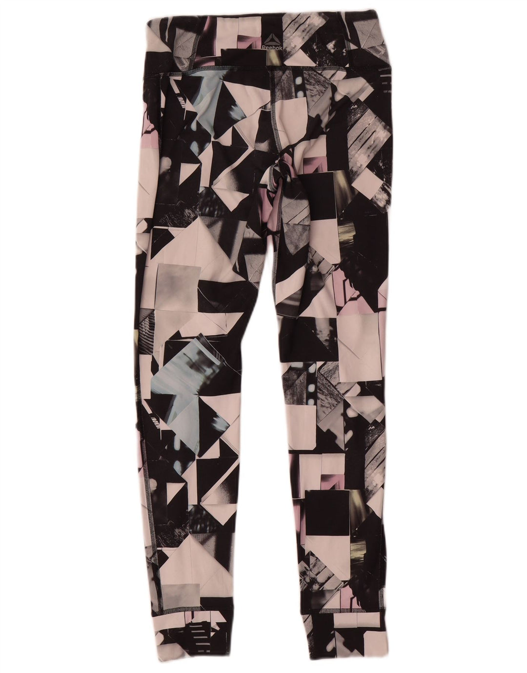 Reebok Leggings para mujer UK 8/10 Small Multicolor Geométrico Poliéster