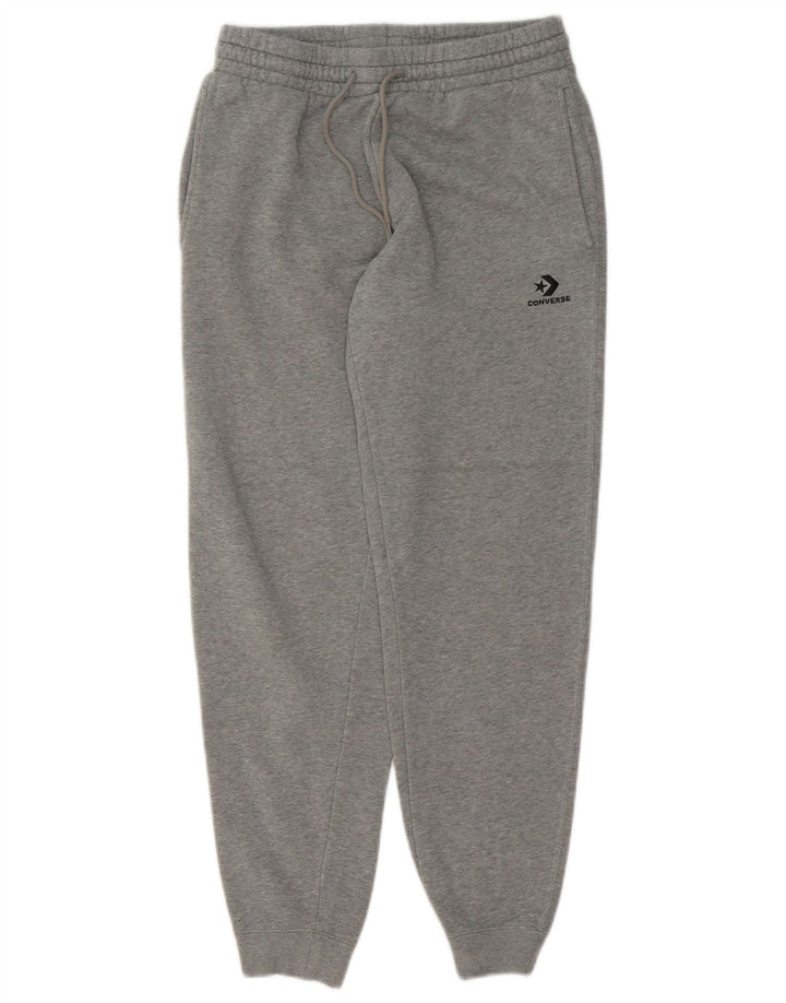 Converse Hombre Chándal Pantalones Joggers Small Gris Algodón