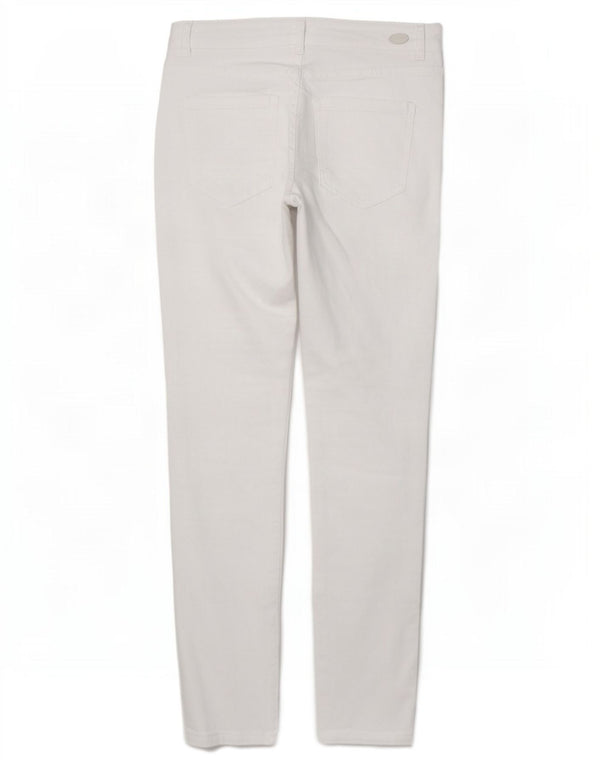 Zara Mujer Pantalones Casuales Pitillo EU 36 XS W26 L27 Blanco