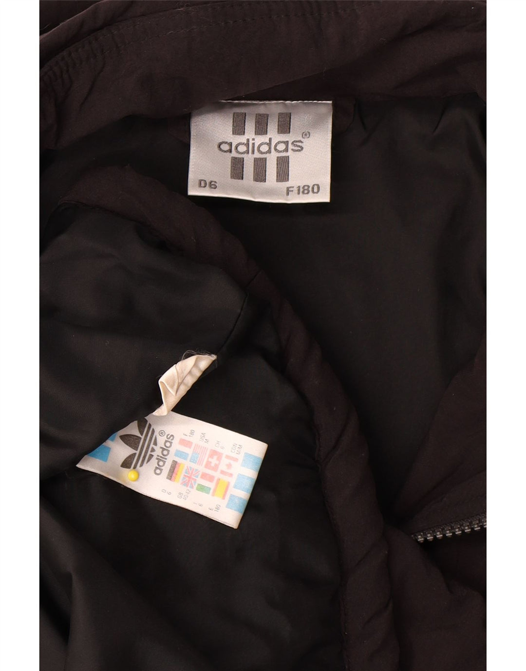 Adidas Chaqueta cortavientos gráfica para hombre UK 40/42 Medium Black Colourblock