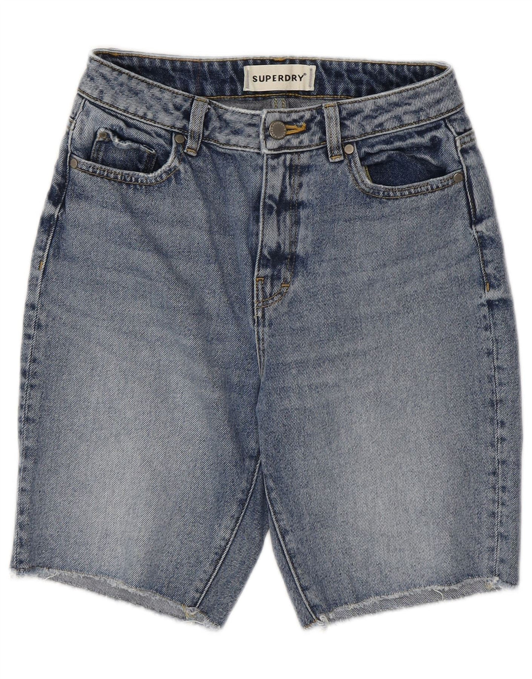 Shorts vaqueros SUPERDRY Mujer W26 Small Blue Cotton