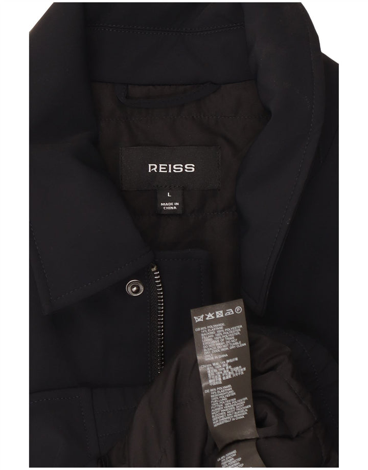 Chaqueta bomber Reiss para hombre UK 40 Large Poliéster negro